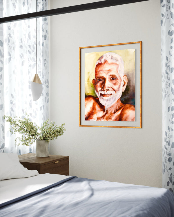Fine Art Print - Ramana Maharshi by Juliane Porter
