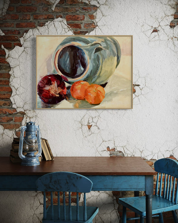 Red Onion Jug & Clementines