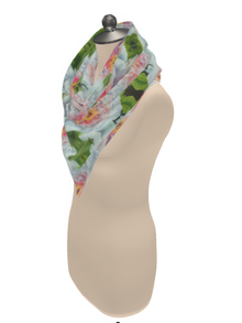 Flight into Light — Silk Satin Scarf