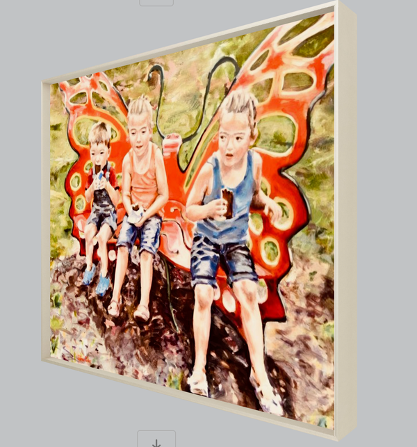 Fine Art Print - Treats on a Butterfly Bench by Juliane Porter
